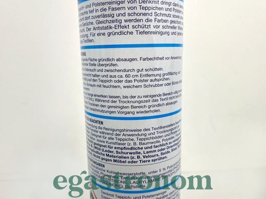 Піна для чищення килимів та м'яких меблів Денк Міт Denk Mit teppich polsterschaum 600ml 12шт/ящ