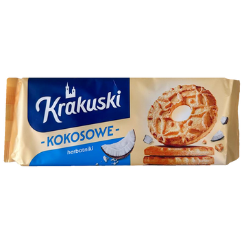 Печиво кокосове Кракушкі Krakuski kokosowe 168g 24шт/ящ