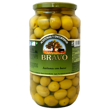 Оливки з кісточкою Браво Bravo 1000/550g 6шт/ящ