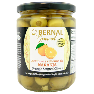 Оливки з апельсином Бернал Bernal orange 250/436g 12шт/ящ