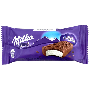 Пирожное с кремом в молочном шоколаде Милка Milka choco snack 32g 24шт/ящ