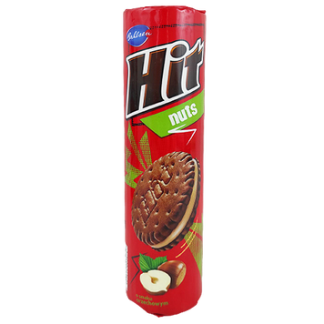 Печиво з горіховою начинкою Хіт Hit nuts 220g 24шт/ящ