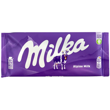 Шоколад альпійське молоко Мілка Milka alpine milk 80g 27шт/ящ
