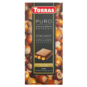 Шоколад чорний з фундуком Торрас Torras dark avellanas 200g 18шт/ящ