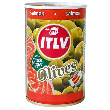 Оливки фаршировані лососем ж/б ІТЛВ ITLV 314ml 6шт/ящ
