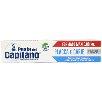 Зубна паста проти карієсу і нальоту Капітано Pasta del Capitano placca e carie 100ml 12шт/ящ