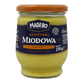 Гірчиця медова Мадеро Madero Miodowa 270g 12шт/ящ