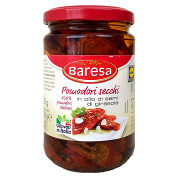 Помідори в'ялені Бареса Baresa 170/285g 12шт/ящ