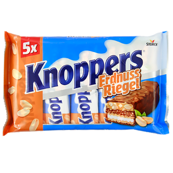 Шоколадний батончик арахіс Кноперс Knoppers 5*40g 18шт/ящ