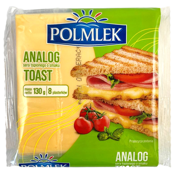 Сыр тостовый Полмлек Polmiek toast 130g 26шт/ящ