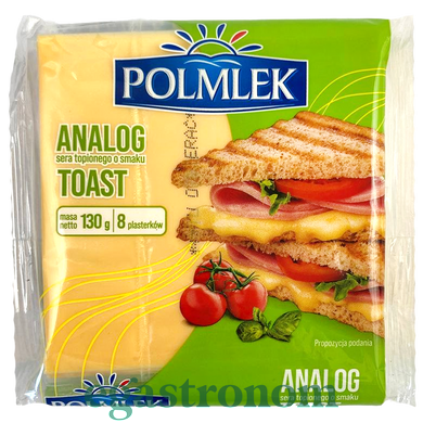 Сыр тостовый Полмлек Polmiek toast 130g 26шт/ящ