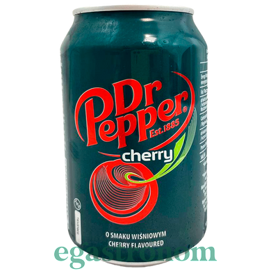 Напиток газированный вишня Др. Пеппер Dr. Pepper cherry 330ml 24шт/ящ