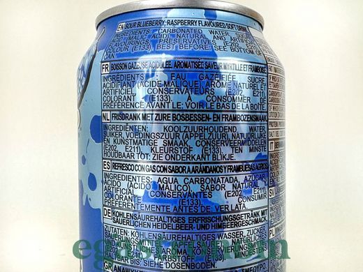 Напій содовий зі смаком синьої малини Ворхедс WarHeads soda blue raspberry 330ml 12шт/ящ