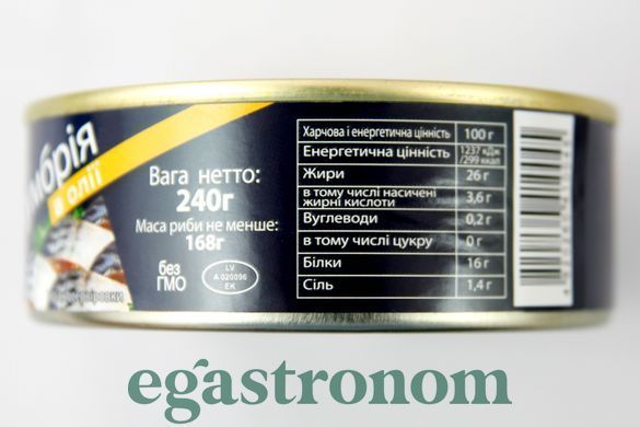 Скумбрія в олії Варо Varo 168/240g 48шт/ящ
