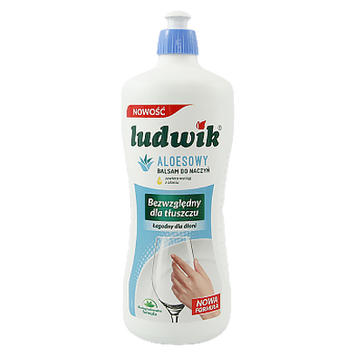 Засіб для миття посуду алое Людвік Ludwik balsam do naczyn aloesowy 900g 12шт/ящ