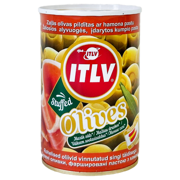 Оливки фаршировані хамоном ж/б ІТЛВ ITLV 314ml 6шт/ящ