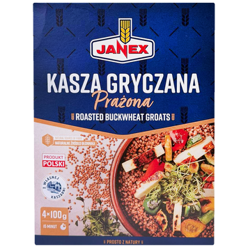 Крупа гречана Джанекс Janex 4*100g 400g 12шт/ящ