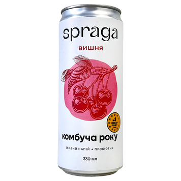 Комбуча вишня ж/б Спрага Spraga 330ml 12шт/ящ