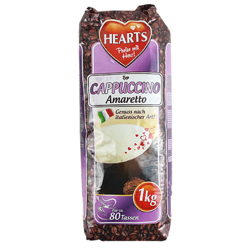 Капучино амаретто Хертс Hearts amarettо 1kg 10шт/ящ