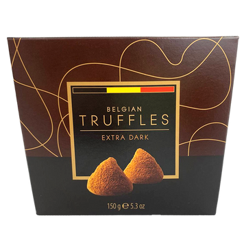 Цукерки трюфельні з чорного шоколаду Кю-чоколате Q-chocolate extra dark 150g 12шт/ящ
