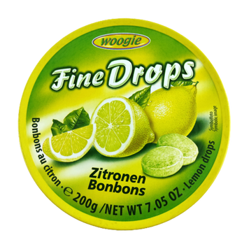 Льодяники лимон Дропс Drops lemon 200g 10шт/ящ