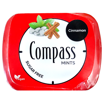 Льодяники м'ята та кориця Компас Compass сinnamon mint 14g 12шт/уп 10уп/ящ