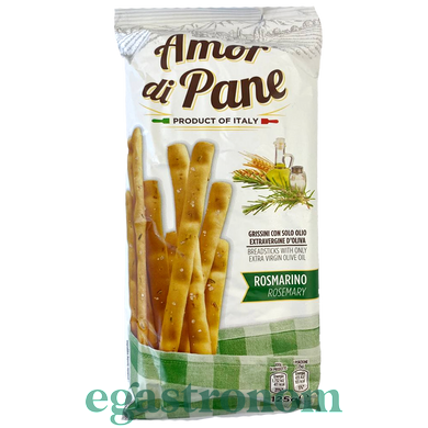 Грисини с розмарином Амор ди Пане Amor di Pane rozemary 125g 18ш/ящ