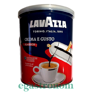 Кава крема густо (мелен) ж/б Лавацца Lavazza crema gusto 250g 12шт/ящ