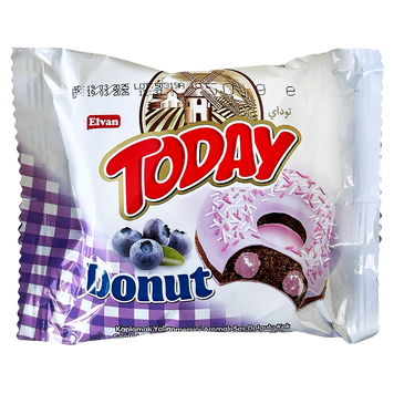 Пончик з чорничною начинкою Тудей Today 50g 24шт/ящ