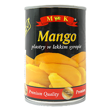 Манго консервированное МК ж/б mango MK w lekkim syropie 425g/230g 12шт/ящ