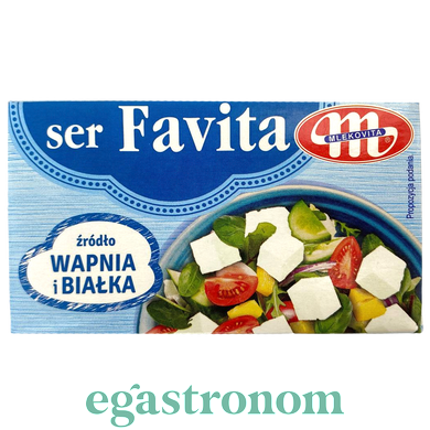 Сир фета фавіта 18% Млековіта Mlekovita favita 270g 6шт/ящ