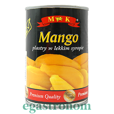 Манго консервоване МК ж/б mango MK w lekkim syropie 425g/230g 12шт/ящ