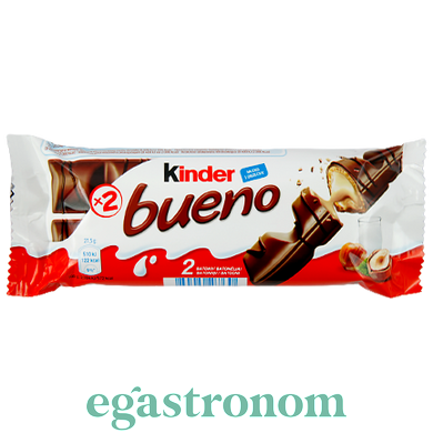 Вафельний батончик буено молочний шоколад Кіндер Kinder bueno 39g 15шт/ящ