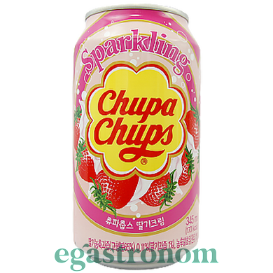 Напій газований полуниця Чупа Чупс Chupa Chups 345ml 24шт/ящ