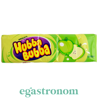 Жувальна гумка яблуко Хуба Буба Hubba Bubba apple 5*7g 20пач/ящ