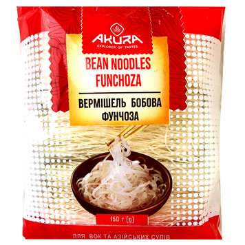 Вермішель з зелених бобів фунчоза Акура Akura 150g 40шт/ящ