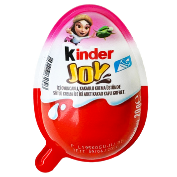 Шоколад з сюрпризом рожевий Кіндер Джой Kinder Joy 20g 24шт/пач 6пач/ящ