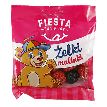 Желейки малина Фієста Fiesta zelki malinki 80g 15шт/ящ