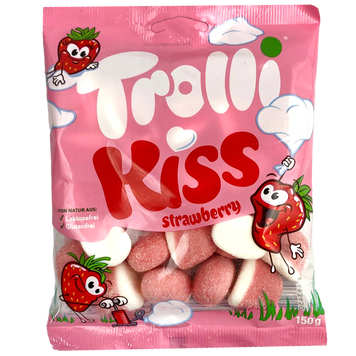Желейки поцілунок полуниці Троллі Trolli strawberry kiss 150g 18шт/ящ