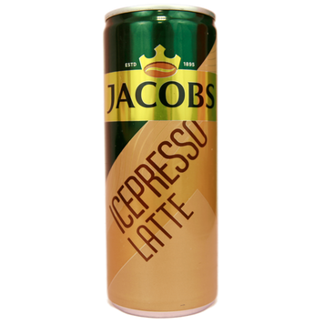 Холодна кава айспресо лате Якобс Jacobs icepresso latte ж/б 250ml 12шт/ящ