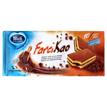 Бісквіт какао Фарсі Farci Kao ТМ Midi 280g (12*23g) 12шт/ящ