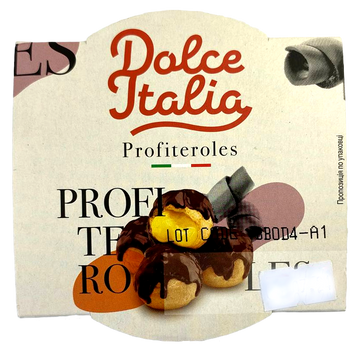 Десерт профитроли Дольче Италия Dolce Italia profiteroles 80g 8шт/ящ