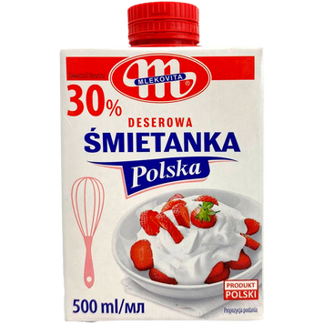 Сливки 30% Млековита Mlekovita 500ml 6шт/ящ