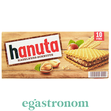 Вафли фундук Ханута Hanuta haselnuss 10*22g 20пач/ящ