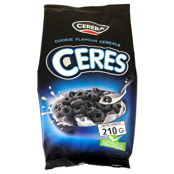 Сухий сніданок кільця зі смаком печива Серера Cerera cereo 210g 12шт/ящ