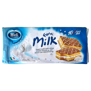 Бісквіт з молочною начинкою Фарсі Farci Milk ТМ Midi 280g (12*23g) 12шт/ящ