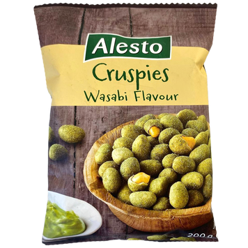 Арахіс в паніровці з васабі Алесто Alesto cruspies wasabi 200g 24шт/ящ