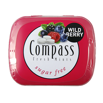 Льодяники лісові ягоди Компас Compass wild berry 14g 12шт/уп 10уп/ящ