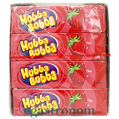 Жувальна гумка полуниця Хуба Буба Hubba Bubba strawbery (5x7g) 20шт/пач