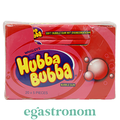 Жувальна гумка полуниця Хуба Буба Hubba Bubba strawbery (5x7g) 20шт/пач